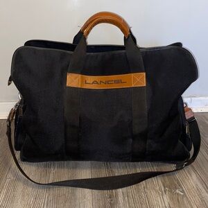 Lancel Grand Voyage canvas Luggage Travel  bag Unisex